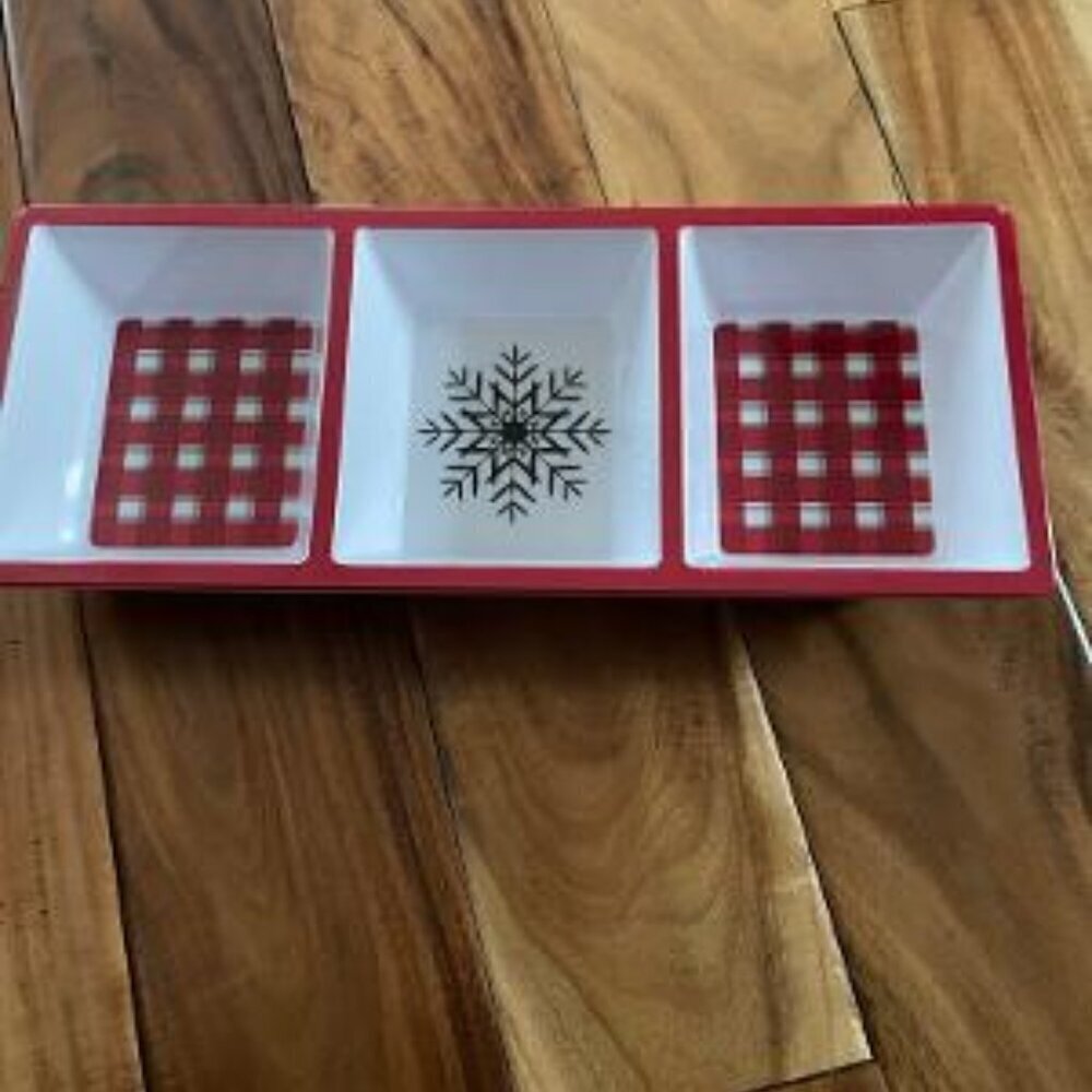 NEW 3 Compartment Serving Tray